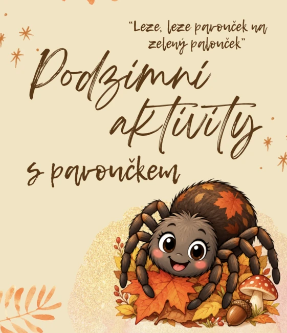 Podzim - aktivity, pavouček