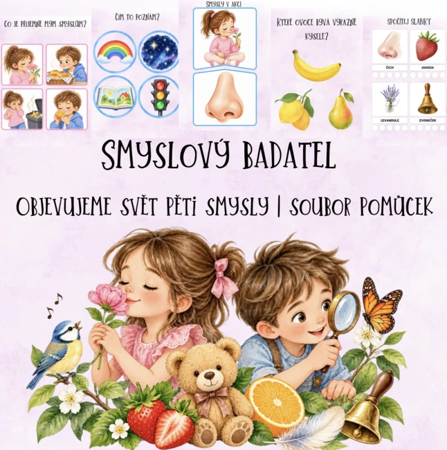 👁️ SMYSLOVÝ BADATEL 👂 Objevujeme svět pěti smysly