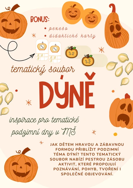 Tematický soubor aktivit - dýně ( podzim, MŠ)