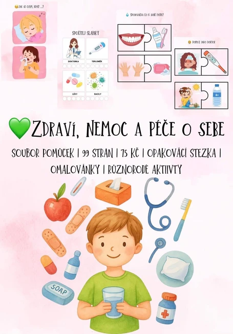 💚Zdraví, nemoc a péče o sebe - bez barevného pozadí