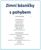Výukový materiál Zimní básničky s pohybem