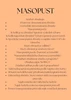 Masopust - pracovní listy
