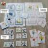 Jarní květiny - přiřazování, hádanky a stínové puzzle