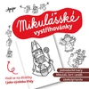 Mikuláš, čert a anděl – omalovánková vystřihovánka