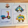 Doprava - modelovací podložky (omalovánky)