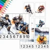 HOKEJ - počítání a puzzle pro nejmenší