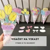 Kytičkové kornoutky k vybarvení - DIY dárek pro maminku / Valentýn / Den matek – ukázka 4