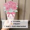 Kytičkové kornoutky k vybarvení - DIY dárek pro maminku / Valentýn / Den matek – ukázka 6