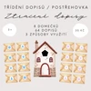 Třídění dopisů (aktivita k povolání - pošťák)