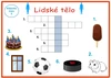 Obrázkové křížovky Lidské tělo – ukázka 2