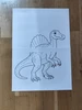 Dinosauří kooperativní - spojovací omalovánky 