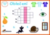 Obrázkové křížovky Oblečení  – ukázka 2