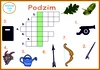 Obrázkové křížovky Podzim – ukázka 3