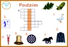 Obrázkové křížovky Podzim – ukázka 2