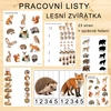 PRACOVNÍ LISTY - LESNÍ ZVÍŘÁTKA